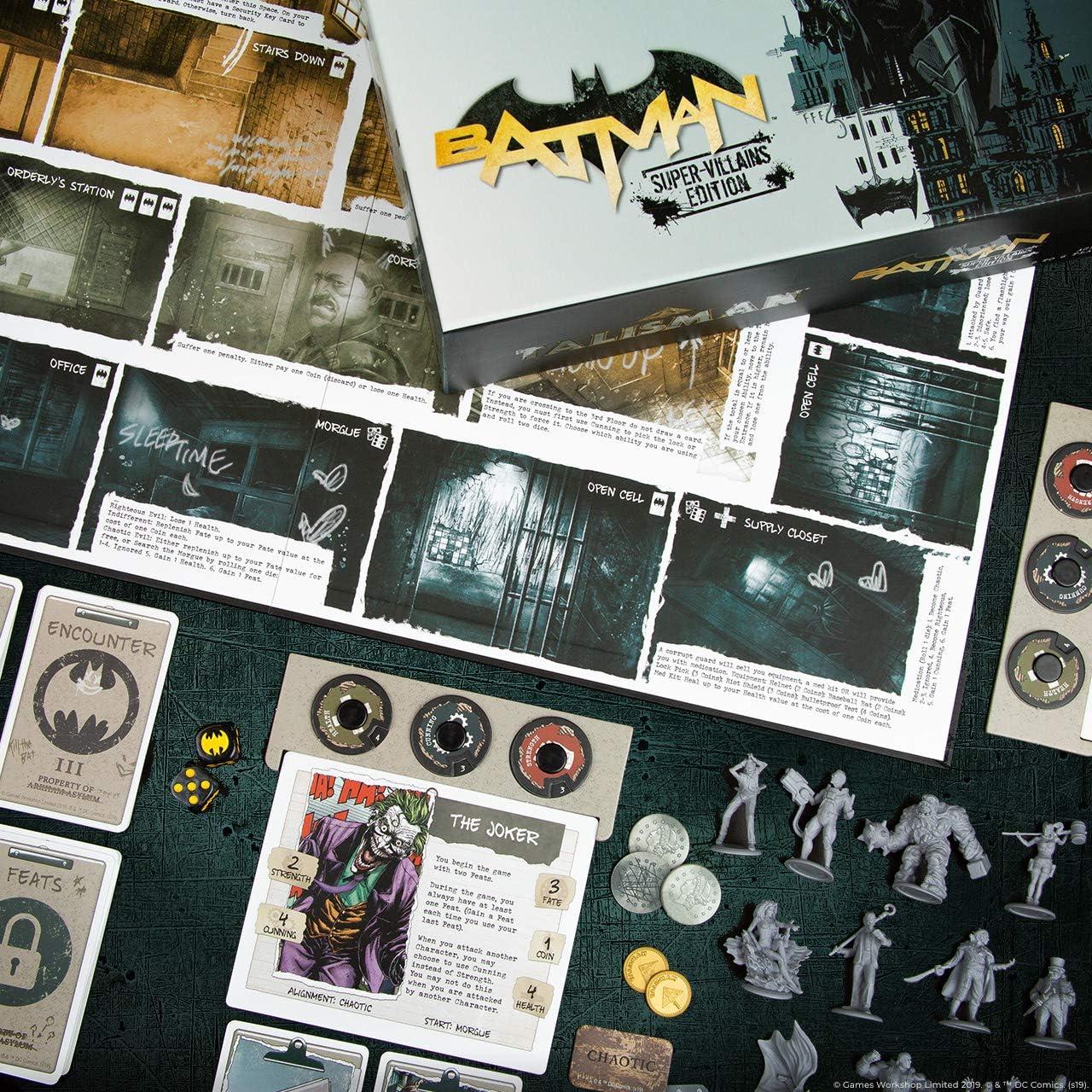 image:imageTalisman Batman SuperVillians Edition Competitive Board Game Based on the Talisman Magical Quest Game Official Batman Licensed Merchandise The Joker Harley Quinn Mr Freeze Bane The Penguin