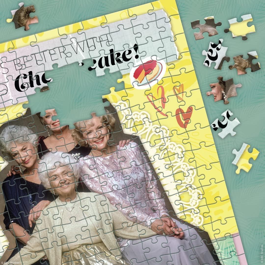 image:imageThe Golden Girls Everythings Better with Friends and Cheesecake 1000 Piece Jigsaw Puzzle Collectible Puzzle Featuring Blanche Dorothy Sophia Rose Officially Licensed Golden Girls Merchandise