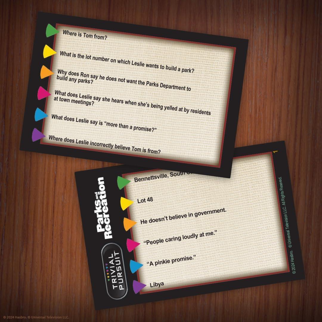image:imageTrivial Pursuit Parks and Recreation Trivia Game from Parks and Recreation TV Series 600 Questions amp Die in Travel Container Officially Licensed Parks and Recreation Merchandise amp Collectible