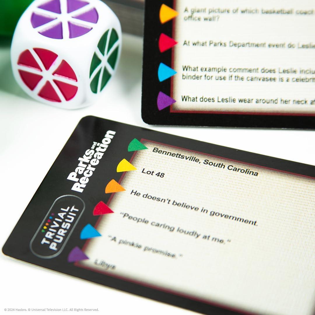 image:imageTrivial Pursuit Parks and Recreation Trivia Game from Parks and Recreation TV Series 600 Questions amp Die in Travel Container Officially Licensed Parks and Recreation Merchandise amp Collectible