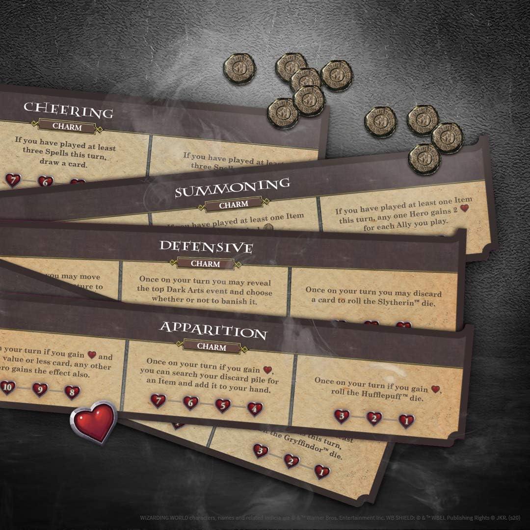 image:imageUSAOPOLY Harry Potter Hogwarts Battle The Charms and Potions ExpansionSecond Expansion to Harry Potter Deckbuilding GameFeaturing New Abilities amp CardsOfficially LicensedHogwarts Battle