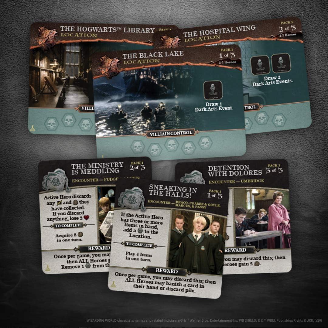 image:imageUSAOPOLY Harry Potter Hogwarts Battle The Charms and Potions ExpansionSecond Expansion to Harry Potter Deckbuilding GameFeaturing New Abilities amp CardsOfficially LicensedHogwarts Battle