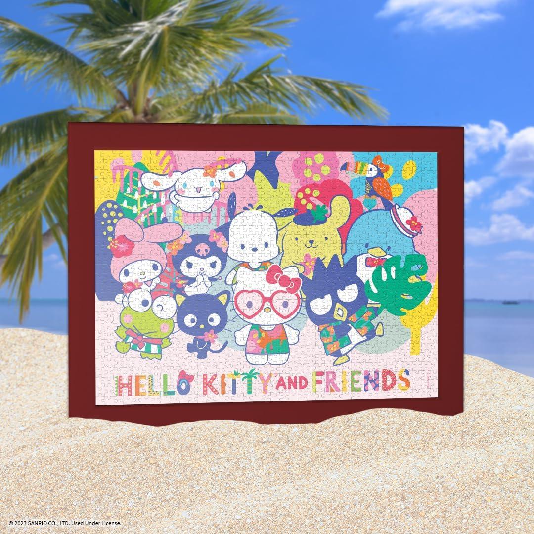 image:imageUSAOPOLY Hello Kitty Tropical 1000 Piece Puzzle 19 x 27