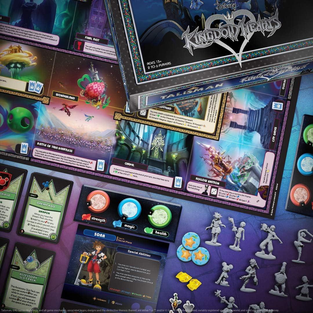 image:imageUSAOPOLY Kingdom Hearts Talisman Competitive Board Game Based on The Talisman Magical Quest Game Official Kingdom Hearts Licensed Merchandise Disney Kingdom Hearts 3 KH3
