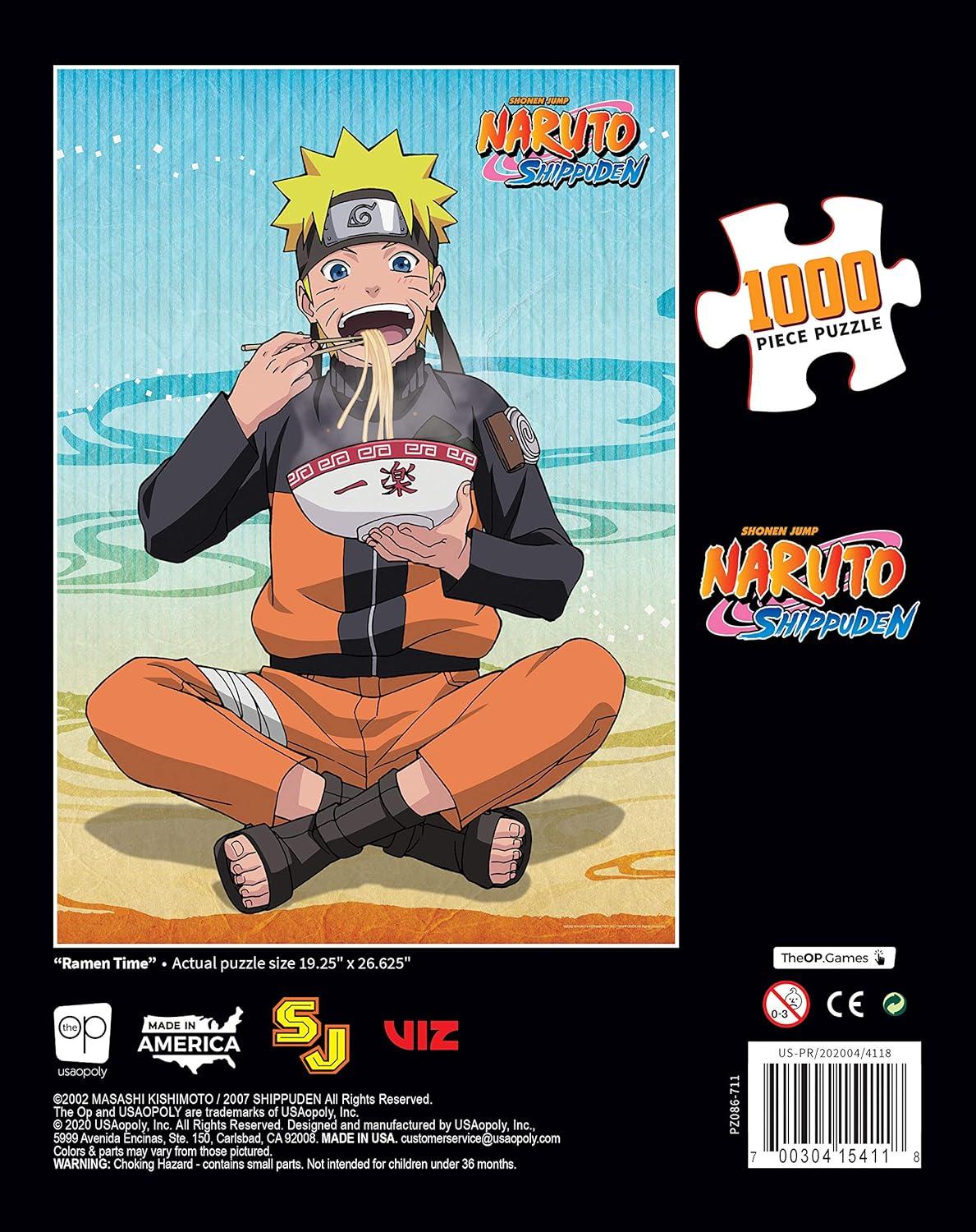 image:imageUSAOPOLY Naruto Ramen Time 1000 Piece Jigsaw Puzzle Officially Licensed Naruto Merchandise Collectible Puzzle Featuring Naruto Uzumaki from The Anime Show and Manga