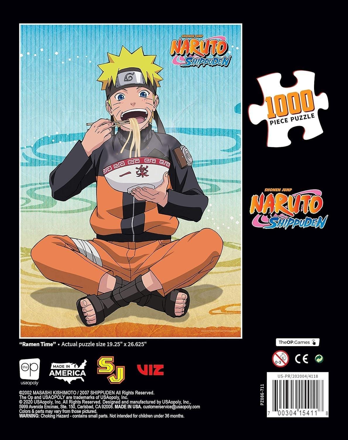 image:imageUSAOPOLY Naruto Ramen Time 1000 Piece Jigsaw Puzzle Officially Licensed Naruto Merchandise Collectible Puzzle Featuring Naruto Uzumaki from The Anime Show and Manga