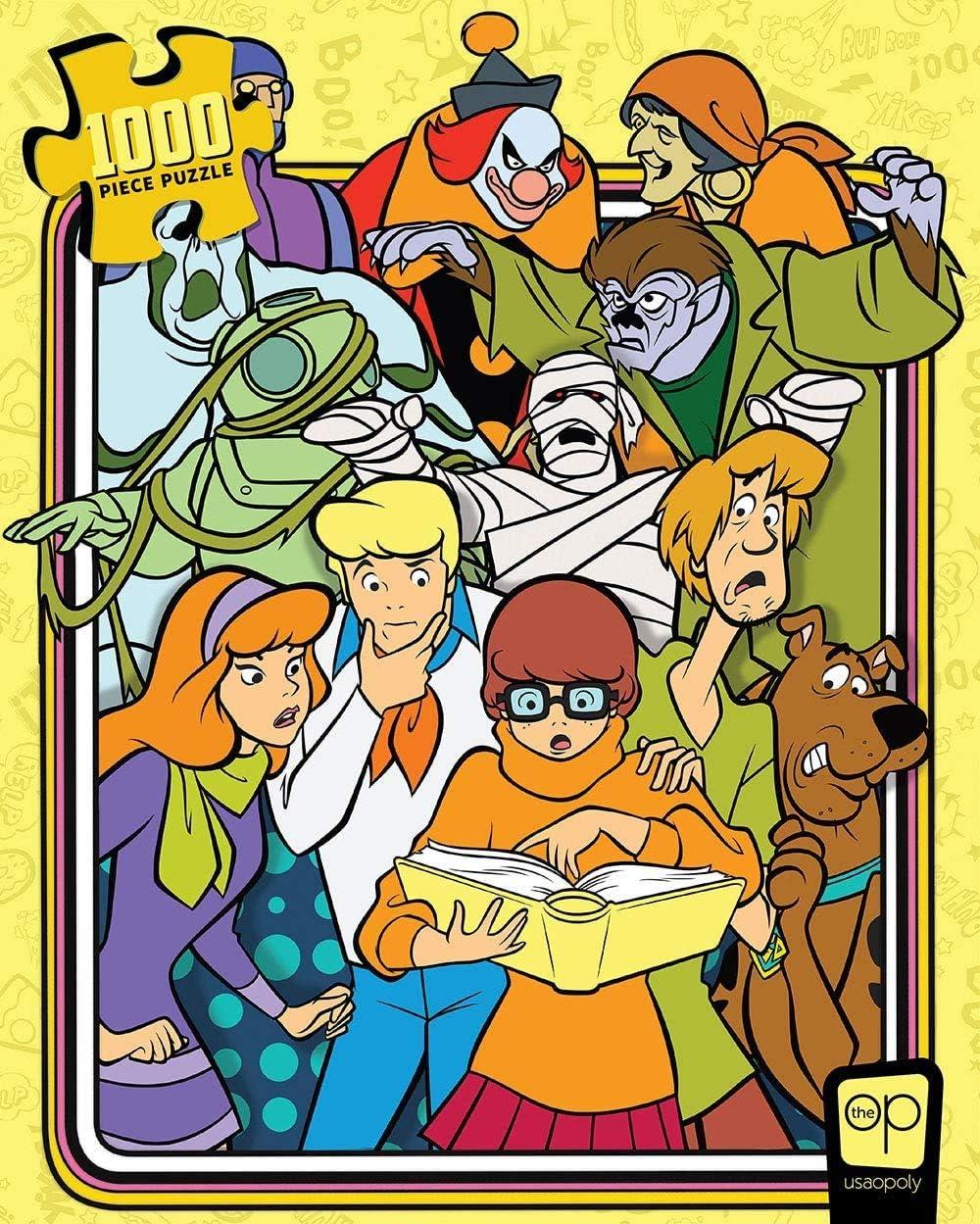 image:imageUSAOPOLY ScoobyDoo Those Meddling Kids 1000 Piece Jigsaw Puzzle Officially Licensed ScoobyDoo Merchandise Collectible Puzzle Featuring ScoobyDoo Shaggy Velma Daphne and Fred Yellow