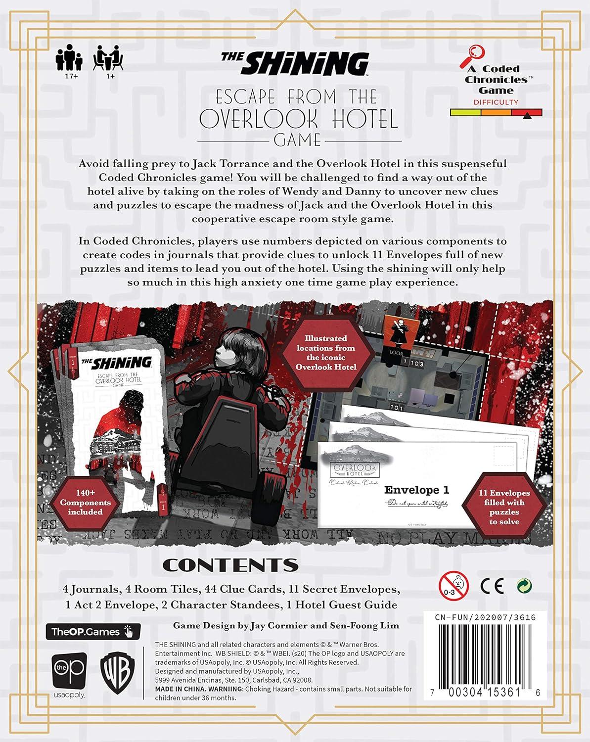 image:imageUSAOPOLY The Shining Escape from The Overlook Hotel A Coded Chronicles Game