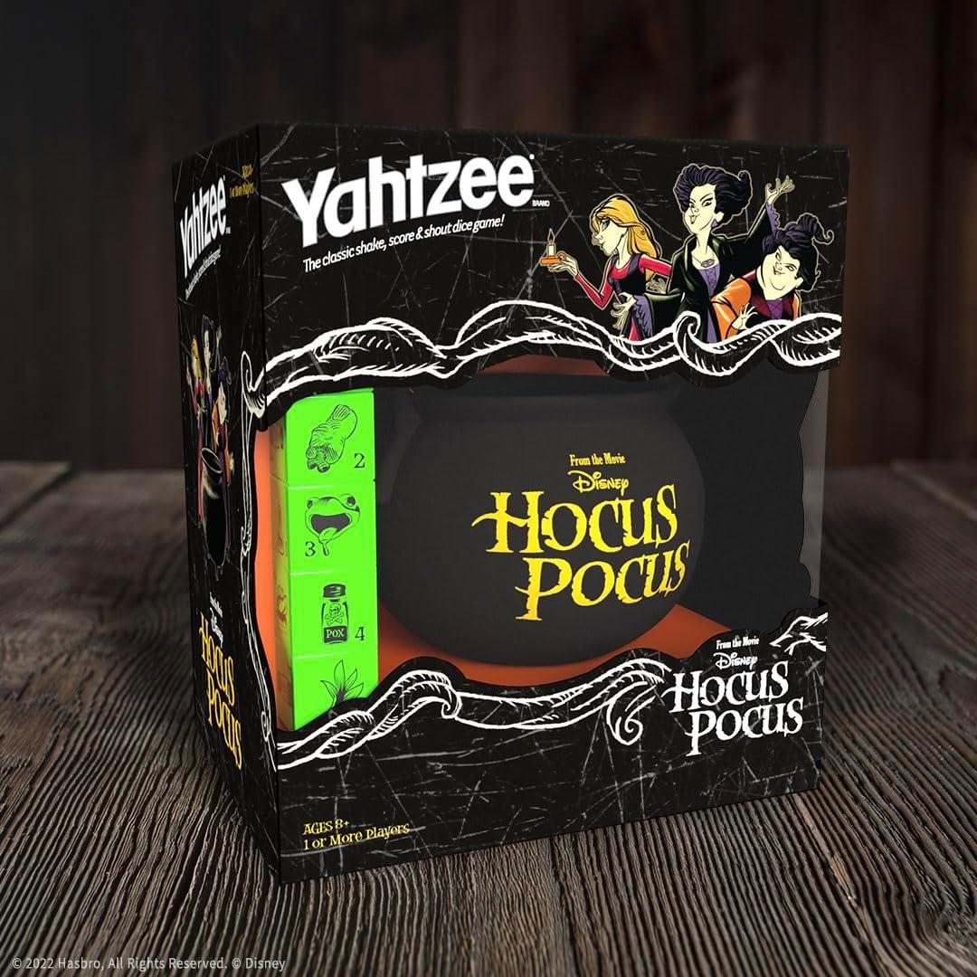 image:imageUSAOPOLY YAHTZEE Disney Hocus Pocus Collectible Witchs Caldron Dice Cup Classic Family Game Based on Film Great for Night OfficiallyLicensed amp Merchandise Black