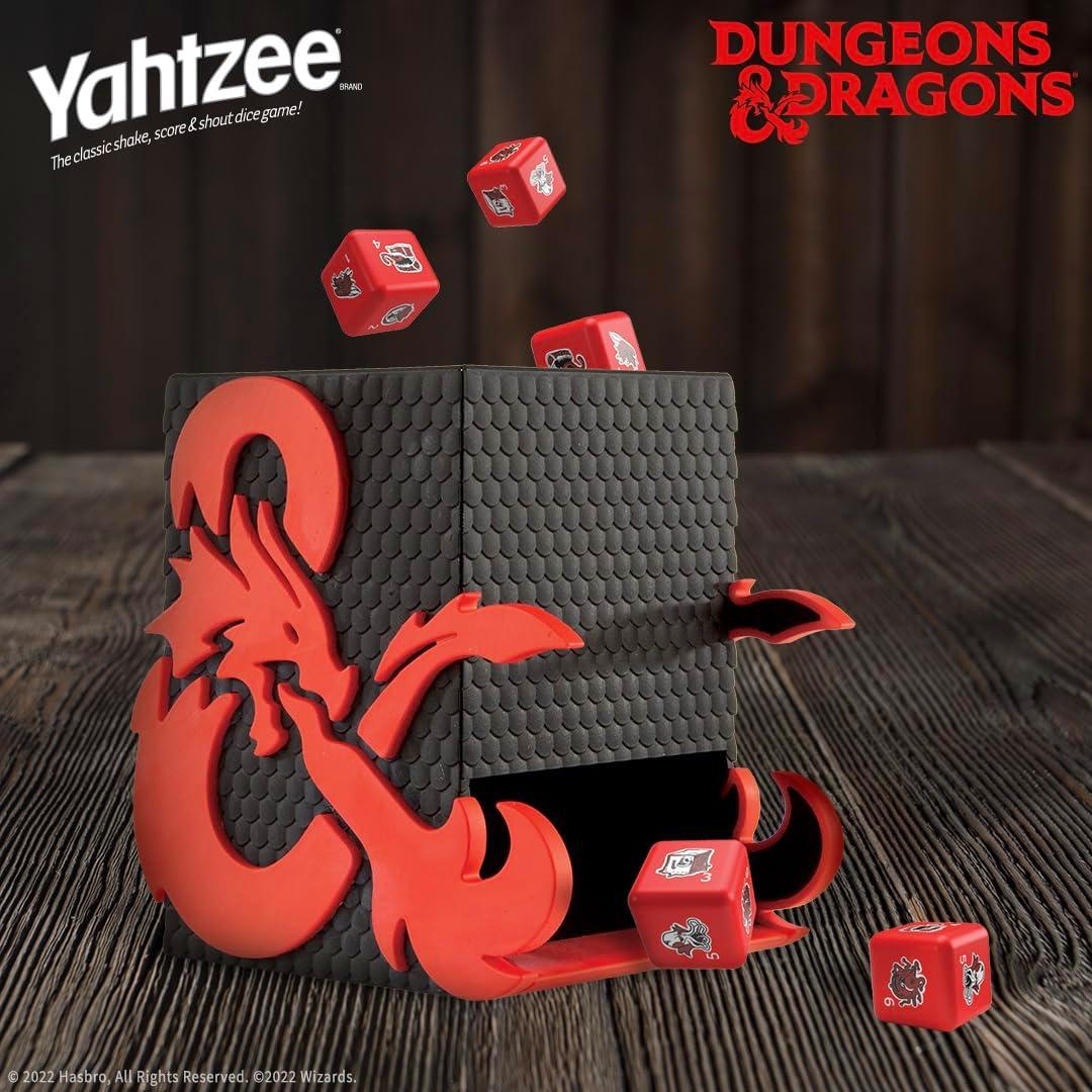 image:imageYAHTZEE Dungeons amp Dragons Collectible Dice Tower Dice Featuring Dragon Owl Bear Gelatinous Cube Mimic Mind Flayer and Beholder OfficiallyLicensed Dungeons amp Dragons Game amp Merchandise