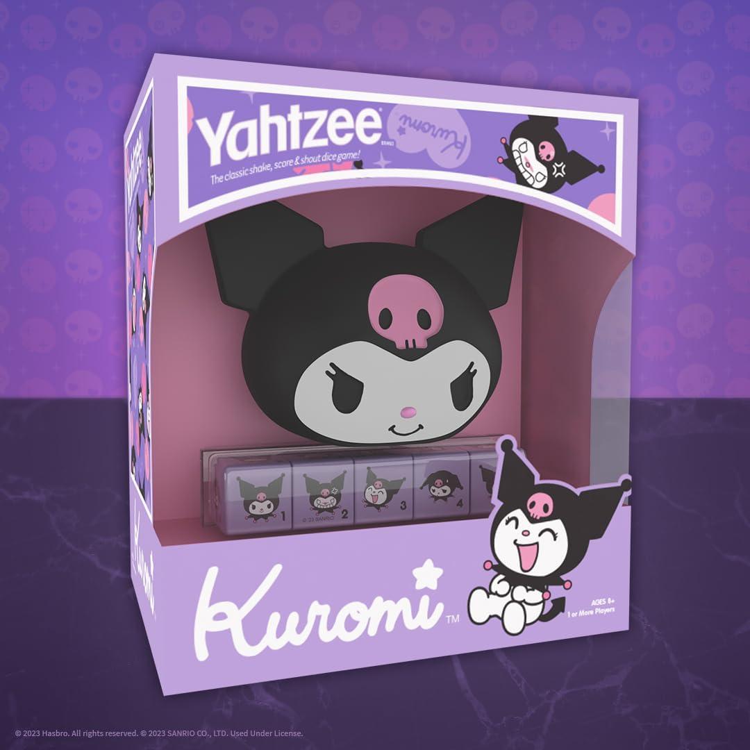 image:imageYAHTZEE Kuromi Collectible Kuromi Head Dice Cup Dice Featuring Her Adorable Range of Emotions Classic Dice Game Based on Hello Kitty amp Friends Character Officially Licensed Game amp Merchandise