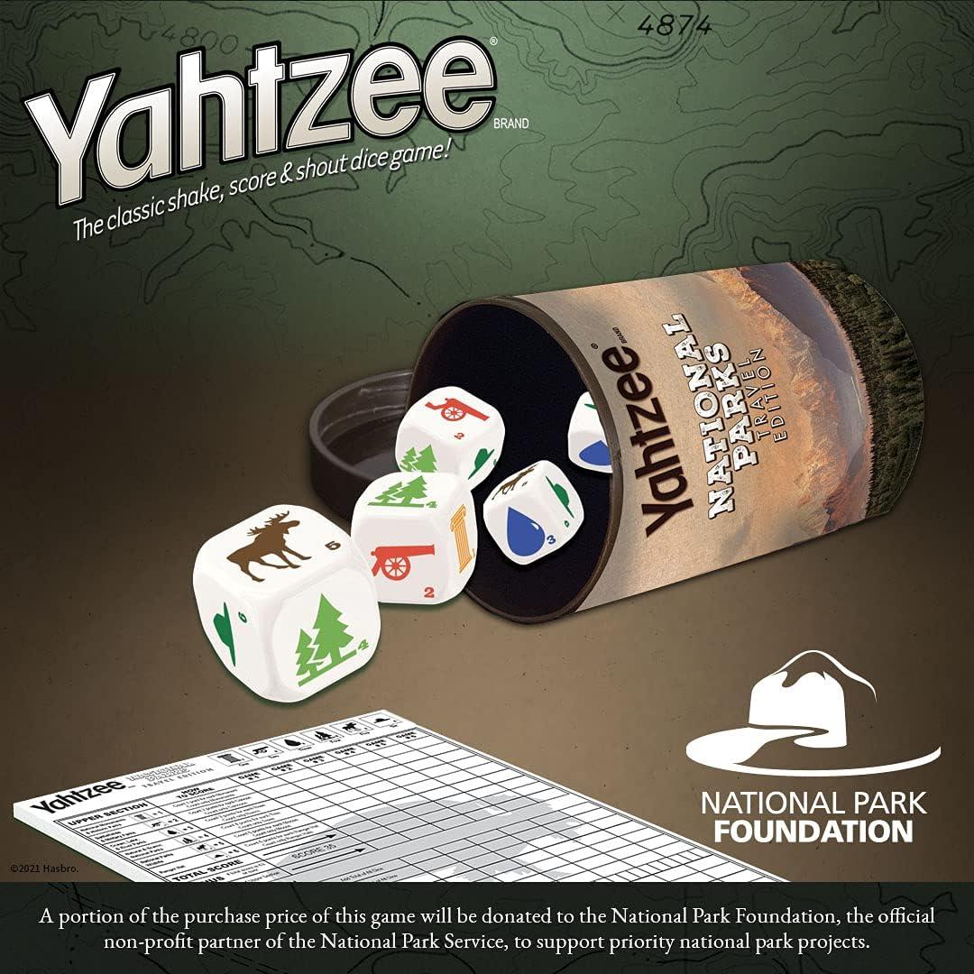 image:imageYAHTZEE National Parks Travel Edition Classic Yahtzee Dice Game with a National Parks Theme Perfect Travel Game for Families Celebrate US National Parks Service