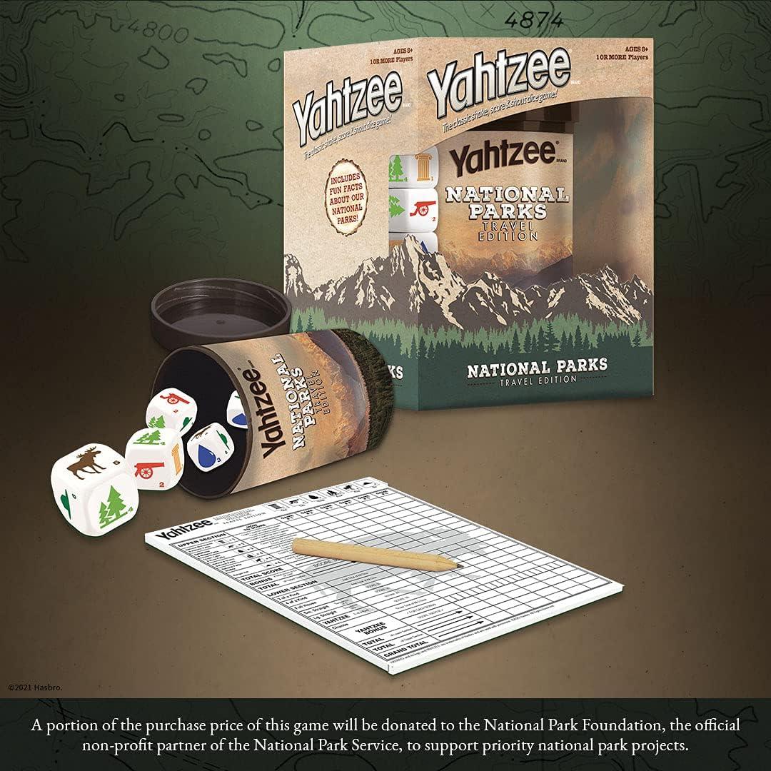 image:imageYAHTZEE National Parks Travel Edition Classic Yahtzee Dice Game with a National Parks Theme Perfect Travel Game for Families Celebrate US National Parks Service