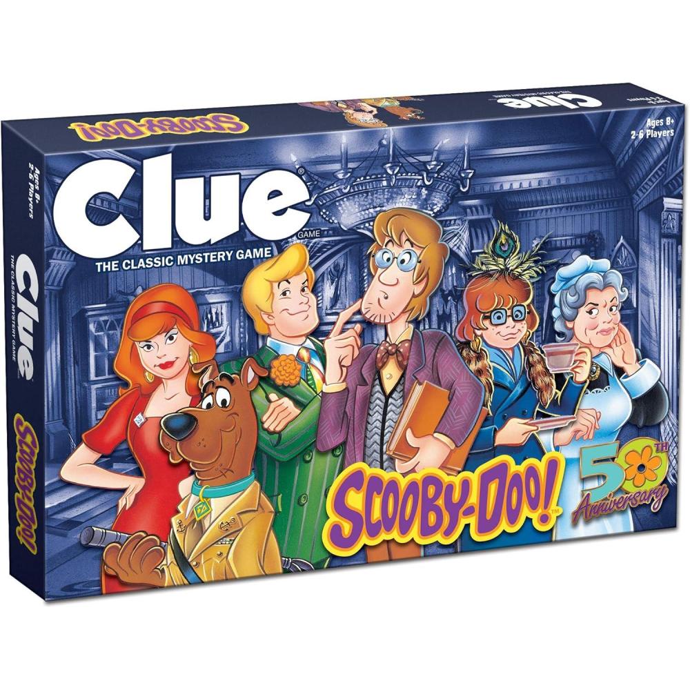 image:imageCLUE ScoobyDoo Board Game  Official ScoobyDoo Merchandise Based on The Popular ScoobyDoo Cartoon  Classic Clue Game Featuring ScoobyDoo Characters  Gather The Gang and Solve The Mystery