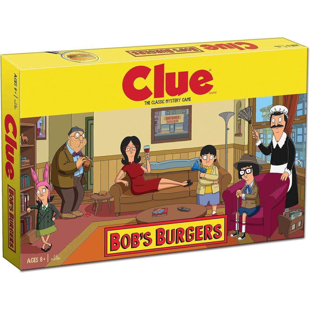 image:imageClue Bobs Burgers Board Game Themed Bob Burgers TV Show Clue Game Officially Licensed Bobs Burgers Game Solve The Mystery in This Unique Clue take on The Classic Board Game