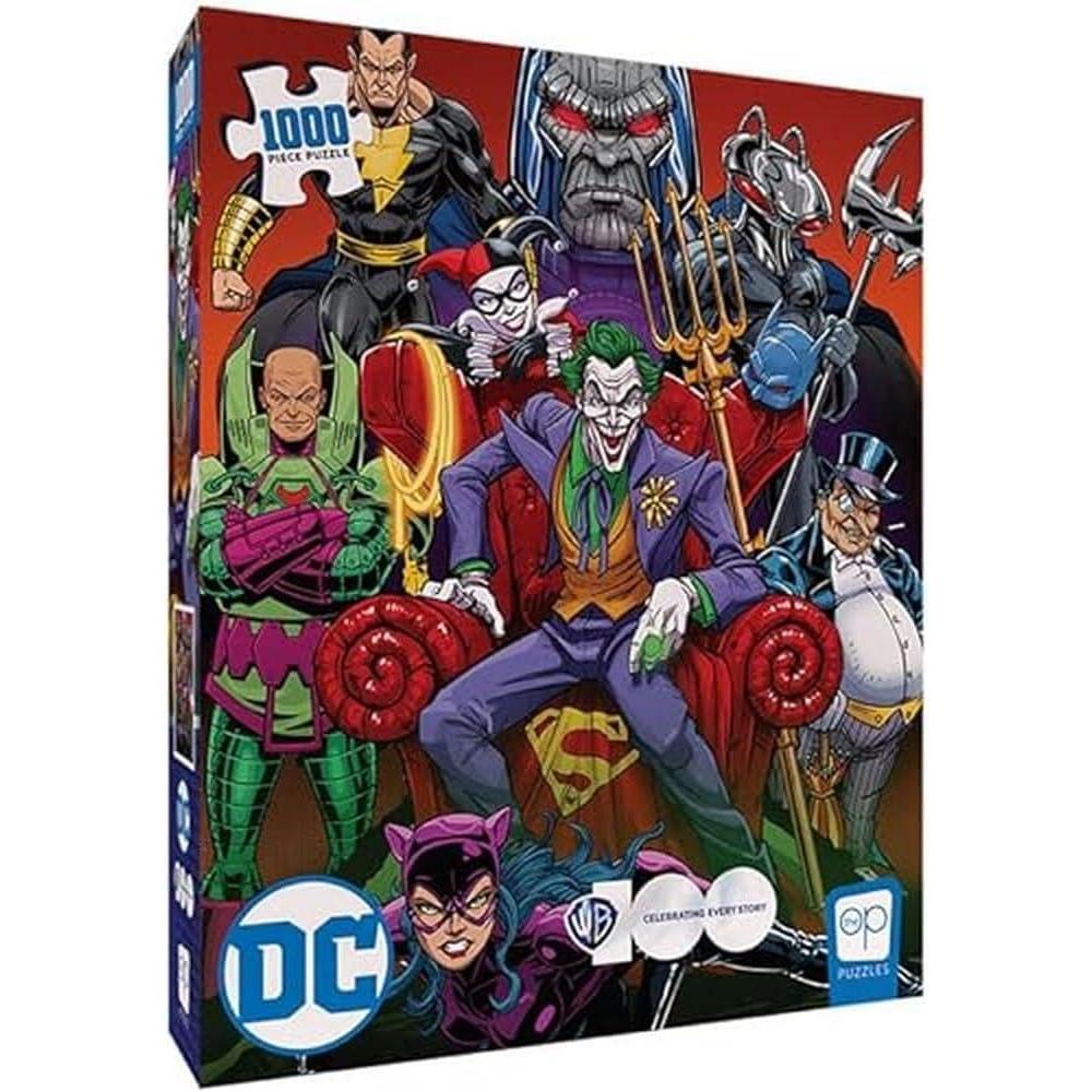 image:imageDC Villains Forever Evil 1000 Piece Jigsaw Puzzle  Celebrating WB 100  Officially Licensed DC Comics Universe Merchandise  Collectible Puzzle Featuring Joker Harley Quinn Lux Luthor and Others