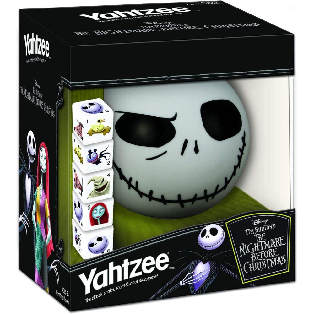 image:imageDisney Yahtzee The Nightmare Before Christmas Dice Game  Collectible Jack Skellington Toy  Family Dice Game amp Travel Games