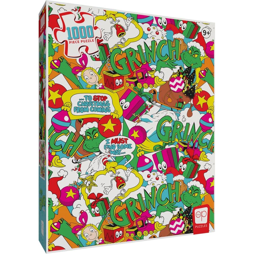 image:imageGrinch Poppin 1000 Piece Jigsaw Puzzle Dimensions 19 x 27 Collectible Featuring Grinch Artwork Celebrating Classic Childrens Book OfficiallyLicensed Dr Seuss Grinch Puzzle amp Merchandise