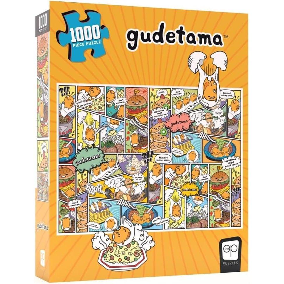 image:imageGudetama Amazing EggVentures 1000 Piece Jigsaw Puzzle  Collectible Anime Puzzle Artwork Featuring a Collage of Sanrios Gudetama  OfficiallyLicensed Gudetama Puzzle amp Merchandise