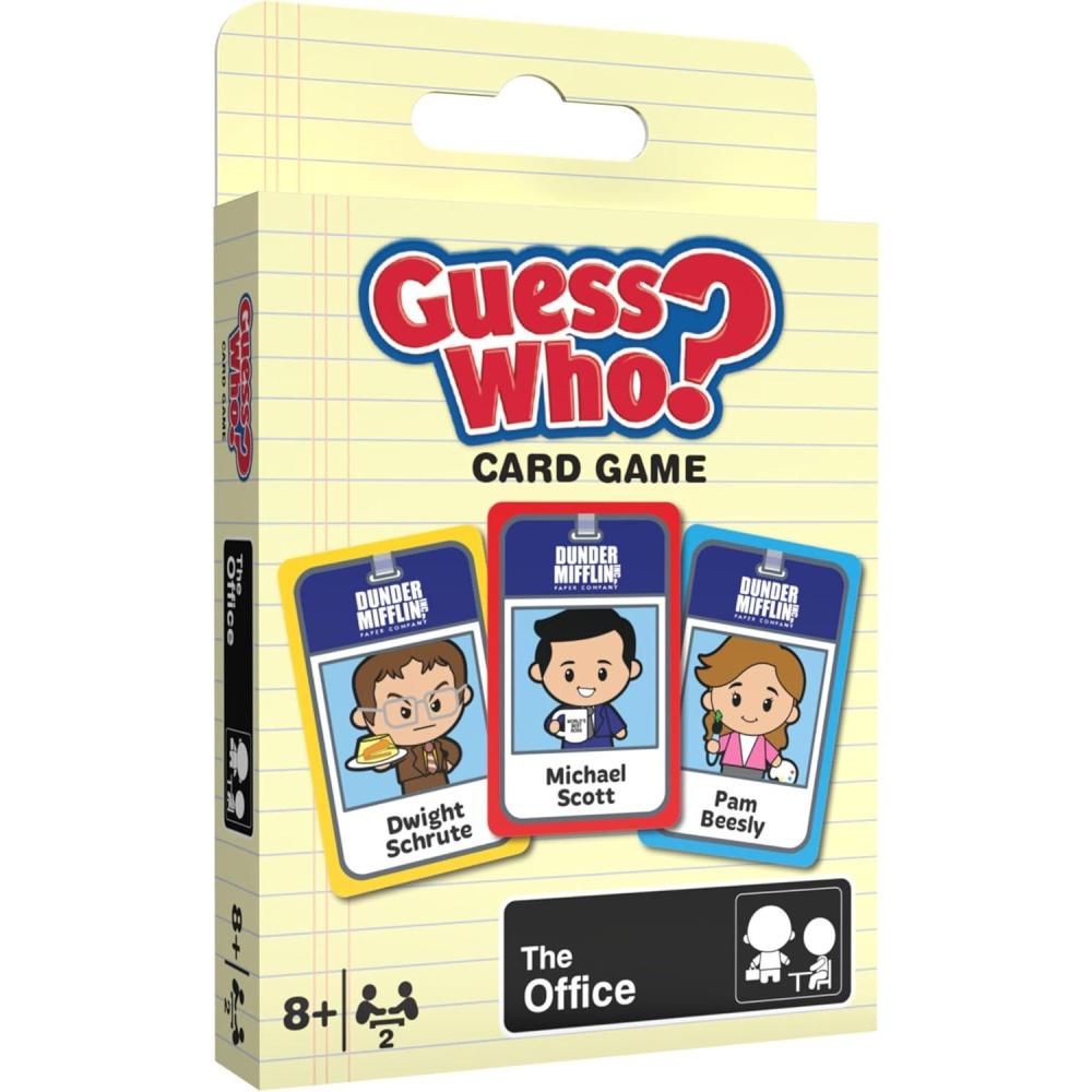 image:imageGuess WHO Card Game The Office Featuring 20 Characters Michael Scott Jim Halpert Pam Beesly and More Family Friendly Deduction 2 Players Officially Licensed Merchandise amp Collectible
