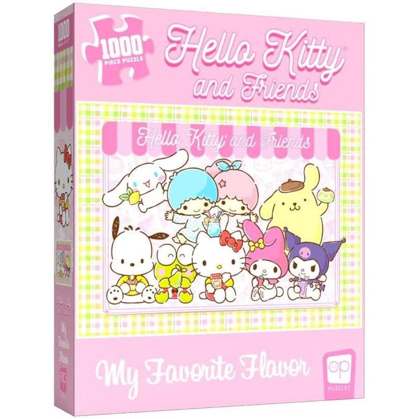 image:imageHello Kitty and Friends My Favorite Flavor 1000 Piece Jigsaw Puzzle Collectible Puzzle Artwork Featuring Hello Kitty Cinnamoroll Keroppi OfficiallyLicensed Hello Kitty Puzzle amp Merchandise