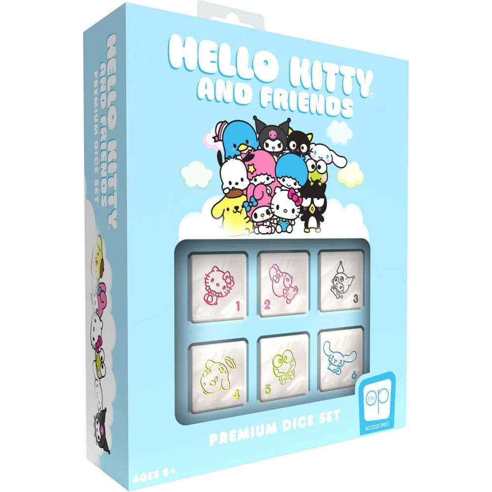image:imageHello Kitty and Friends Premium Dice Set  Hello Kitty and Friends Custom Dice with Collectible Tin Case  Based on Sanrio Hello Kitty and Friends  Officially Licensed Sanrio Gift amp Merchandise