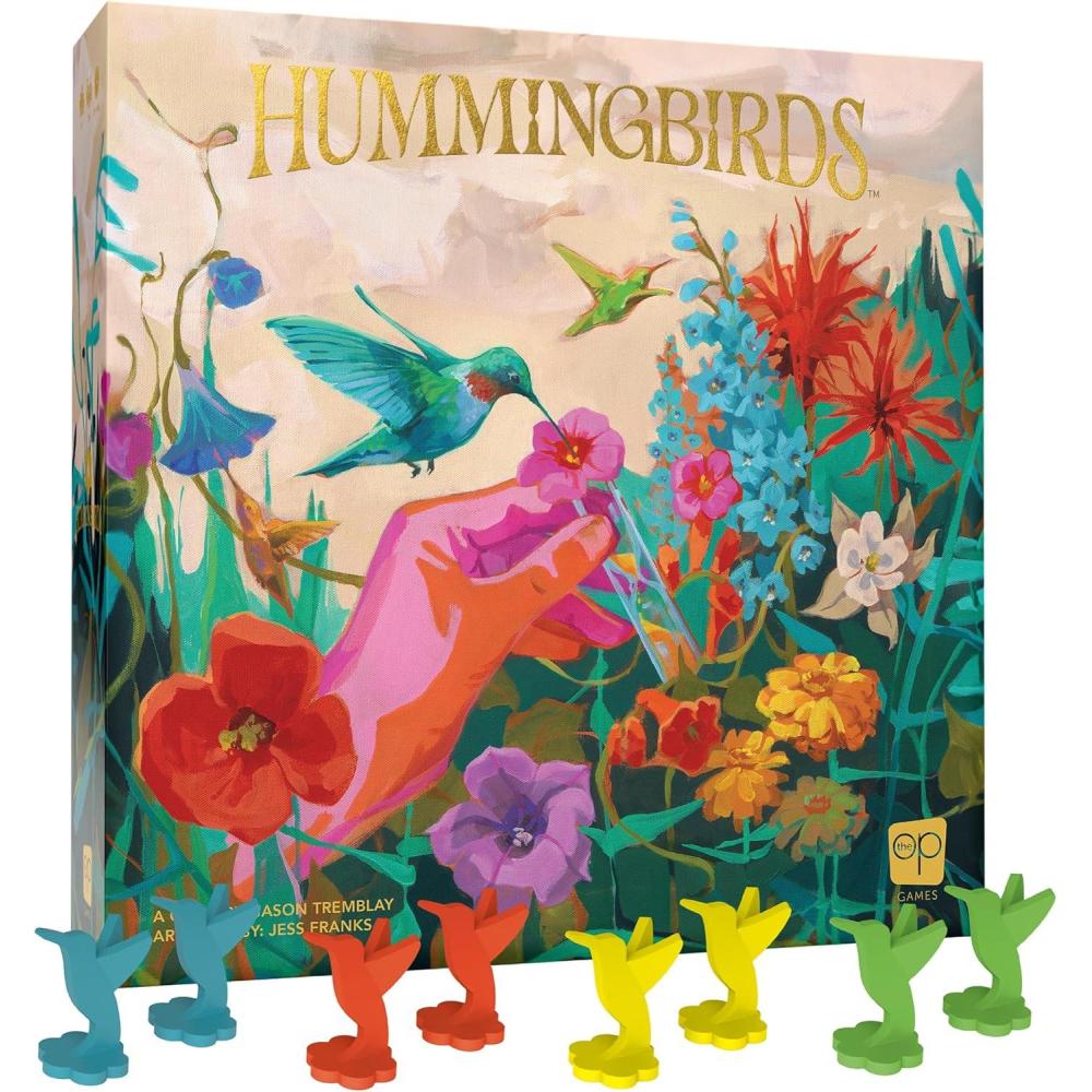 image:imageHummingbirds Board Game A RealTime Push Your Luck Dexterity Party Game Test Your Timing amp Collect Nectar Token Points A Fun Family Game with Beautiful Artwork Ages 8 24 Players 15 Play Time