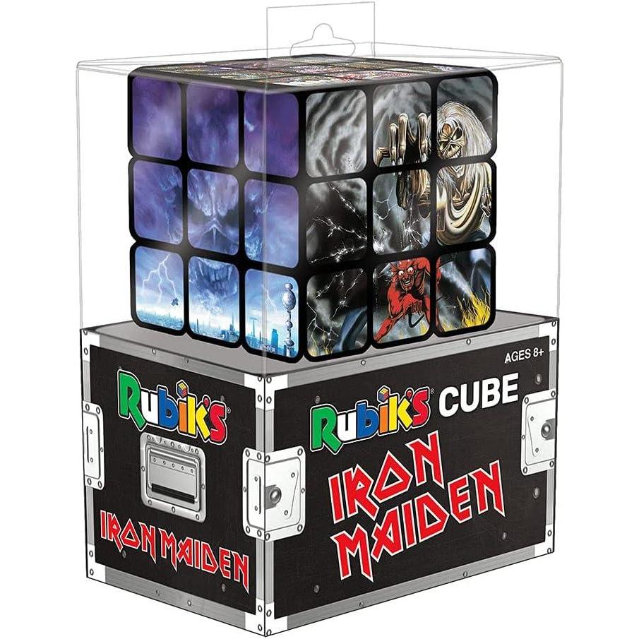 image:imageIron Maiden Rubiks Cube  Collectible Puzzle Cube Featuring Eddie on Album Cover Art  Number O The Beast Powerslave Somewhere in Time  Officially Licensed 3x3x3 Rubiks Cube