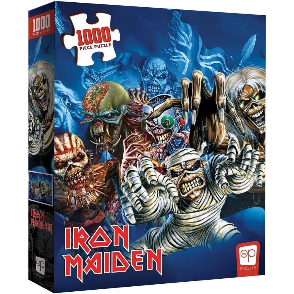 image:imageIron Maiden The Faces of Eddie 1000 Piece Jigsaw Puzzle  Officially Licensed Iron Maiden Puzzle  Collectible Puzzle Featuring Eddie The Head