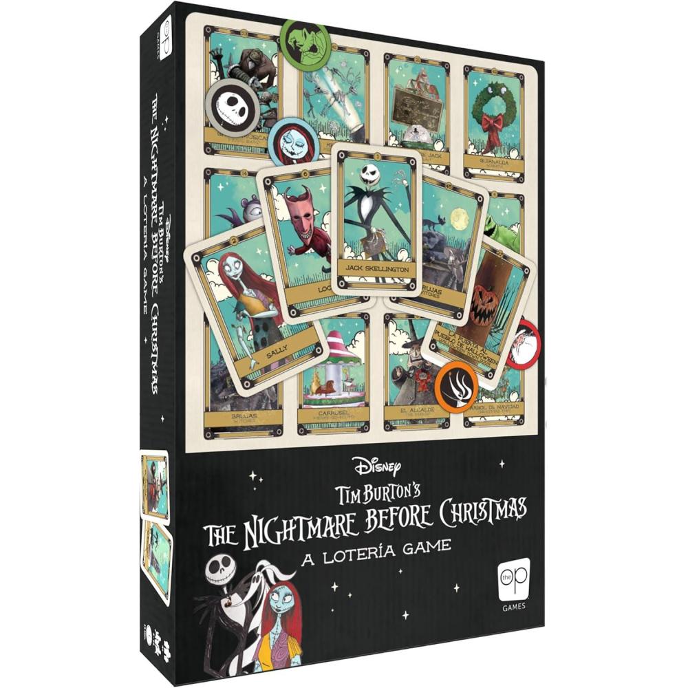 image:imageLotera Disney Tim Burtons The Nightmare Before Christmas  Traditional Loteria Game  Bingo Style Featuring Custom Artwork amp Illustrations  Inspired by Spanish Words amp Mexican Culture