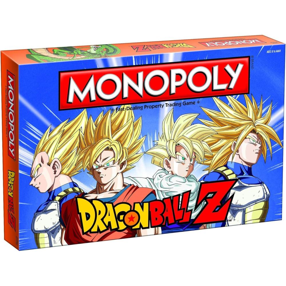 image:imageMONOPOLY Dragon Ball Z Board Game Recruit Legendary Warriors GOKU VEGETA and GOHAN Official Dragon Ball Z Anime Series Merchandise Themed Monopoly Game