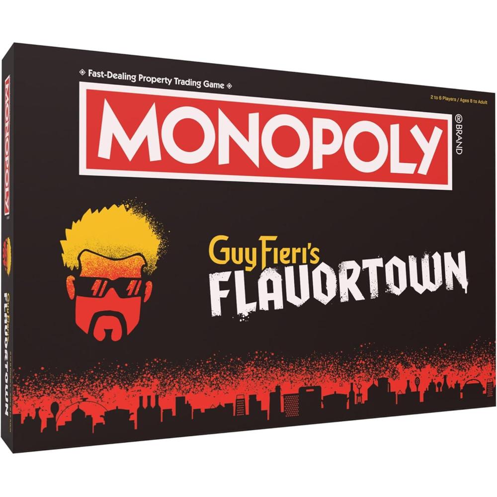 image:imageMonopoly Flavortown Board Game Featuring 68 Chevy Camaro Knuckle Sandwich Coin and More Buy Sell Trade Guy Fieris Restaurants Build Your Own Culinary Empire Officially Licensed Merchandise