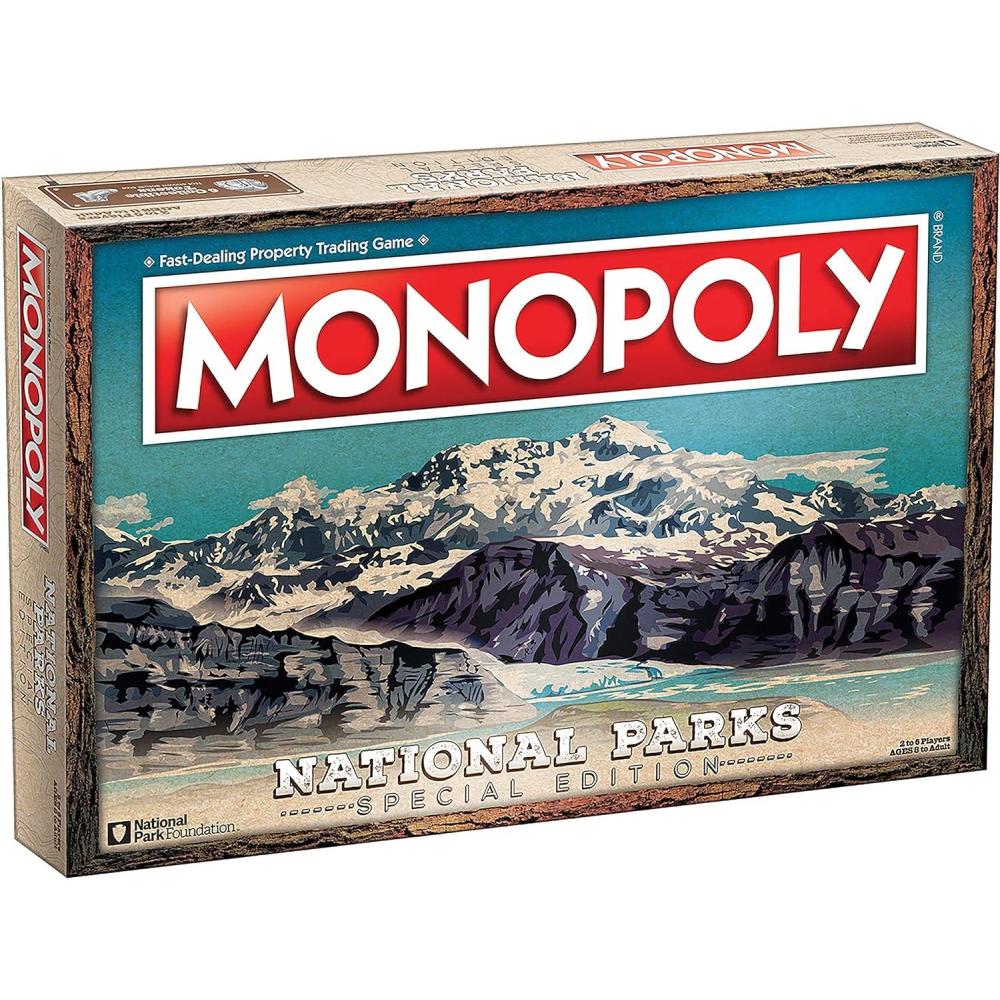 image:imageMonopoly National Parks 2020 Edition  Featuring Over 60 National Parks from Across The United States  Iconic Locations Such as Yellowstone Yosemite Grand Canyon and More  Licensed Monopoly Game