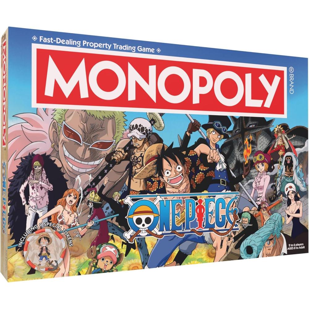 image:imageMonopoly One Piece Edition Board Game Buy Sell Trade with Popular Characters from The Manga amp Anime Series Featuring 9 Miniature Tokens Officially Licensed Merchandise and Collectible