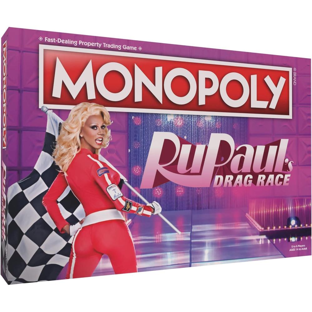 image:imageMonopoly RuPauls Drag Race  Officially Licensed Collectible Board Game  Play as Checkered Flag Lipstick Roll of Duct Tape and More  Based On Hit Reality TV Series for 6 Players