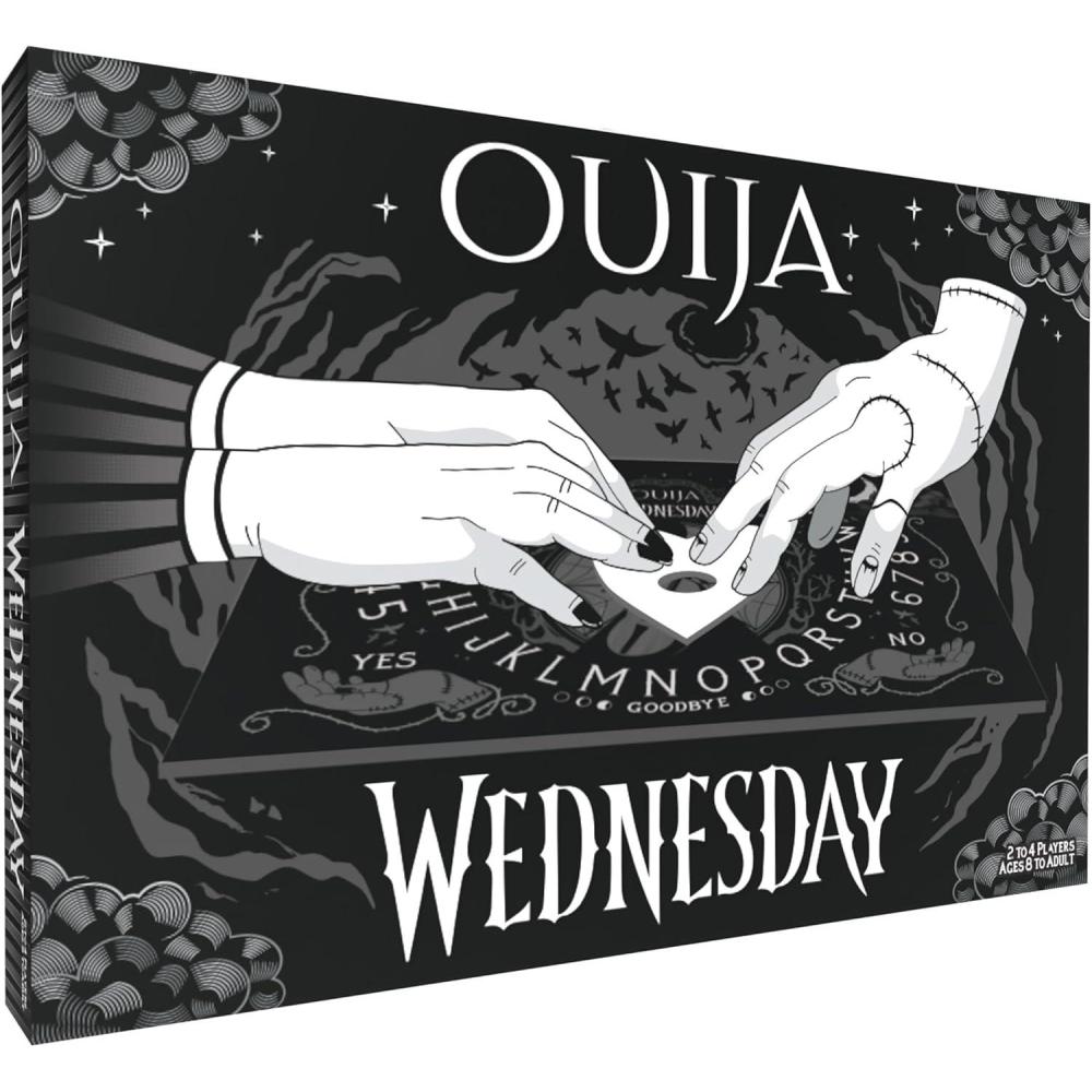 image:imageOuija Wednesday  Inspired by The Popular Original Series Wednesday  Collectible Classic Ouija Board Game  Officially Licensed Game and Merchandise  Glow in The Dark Board  24 Players Ages 8