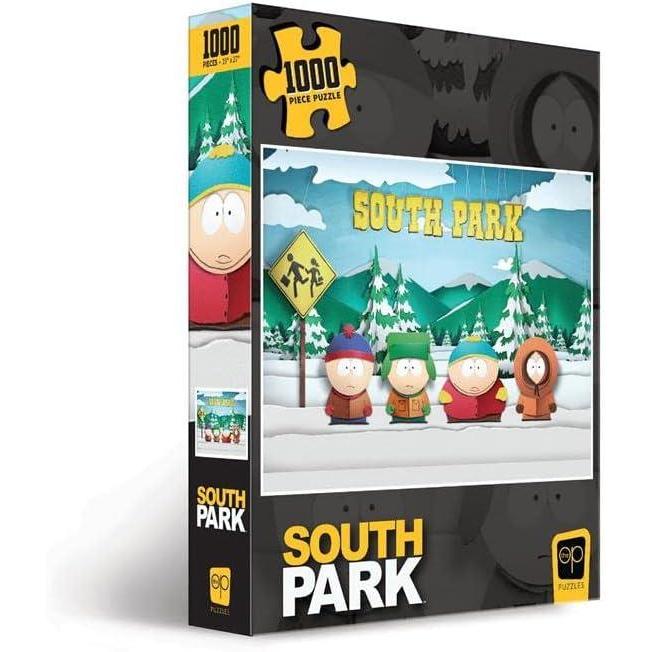 image:imageSouth Park Paper Bus Stop 1000 Piece Jigsaw Puzzle Collectible Puzzle Featuring Stan Kyle Cartman and Kenny Officially Licensed Comedy Central and South Park Merchandise