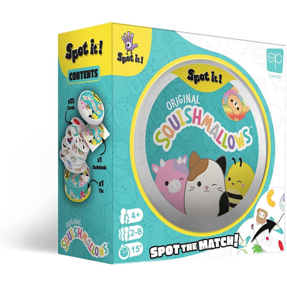 image:imageSpot It Squishmallows  Fun Card Game for Kids and Adults  Featuring Mila The Elephant or Cailey The Pink Crab and More  Licensed Squishmallows Game