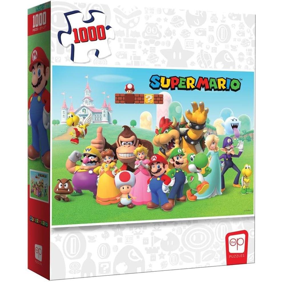 image:imageSuper Mario Mushroom Kingdom 1000 Piece Jigsaw Puzzle Collectible Super Mario Puzzle Artwork Featuring Mario Luigi Princess Peach and More OfficiallyLicensed Nintendo Puzzle amp Merchandise