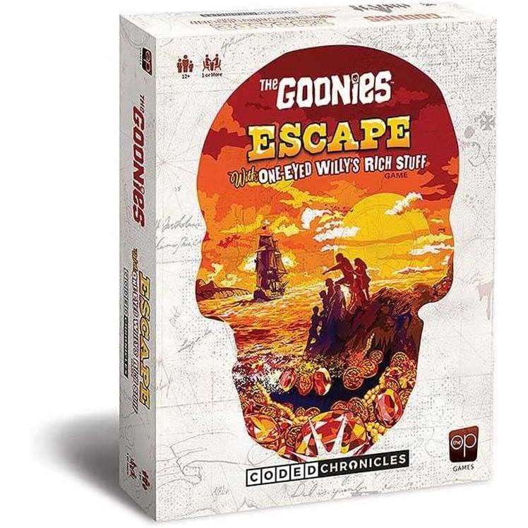 image:imageThe Goonies Escape with OneEyed Willys Rich Stuff A Coded Chronicles Game Escape Room Game for Kids amp Adults Featuring Puzzles and Goonies Characters Officially Licensed Escape Room Game