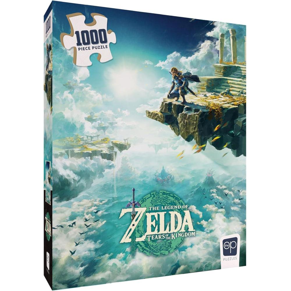 image:imageThe Legend of Zelda Tears of The Kingdom 1000 Piece Jigsaw Puzzle Collectible Puzzle Featuring Link from The Legend of Zelda Video Game Officially Licensed Nintendo Merchandise