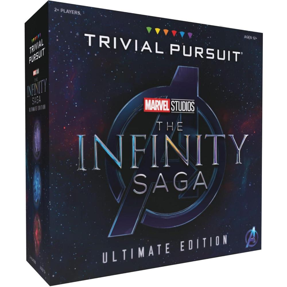 image:imageTrivial Pursuit Marvel Cinematic Universe Ultimate Edition  Officially Licensed  Collectible Trivia Board Game Featuring 6 Infinity Stone Location Movers 1800 Questions MCU Phases 13