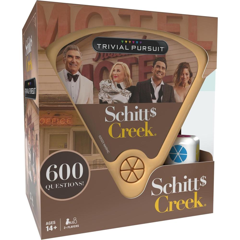 image:imageTrivial Pursuit Schitts Creek Edition Trivia Game Questions from Schitts Creek 600 Questions amp Die in Travel Container Officially Licensed Schitts Creek Game