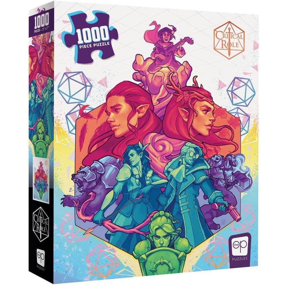 image:imageUSAOPOLY Critical Role Vox Machina 1000 Piece Jigsaw Puzzle Officially Licensed Critical Role Merchandise Collectible Puzzle Featuring Critical Role Characters from The Vox Machina Campaign