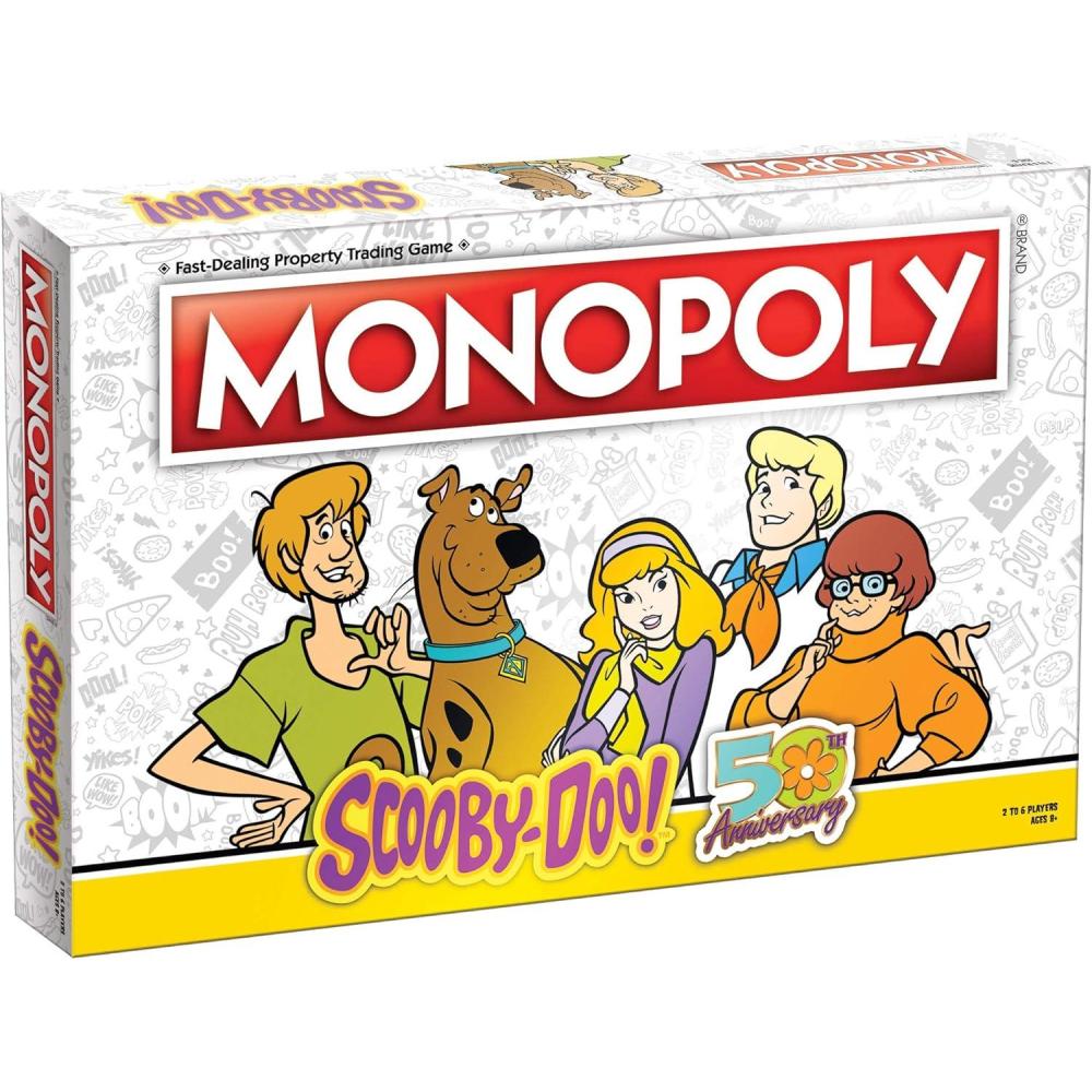 image:imageUSAOPOLY Monopoly ScoobyDoo Board Game Official ScoobyDoo Merchandise Based on The Popular ScoobyDoo Cartoon Classic Monopoly Game Featuring ScoobyDoo Characters