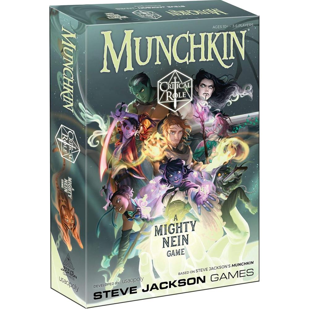 image:imageUSAOPOLY Munchkin Critical Role Card Game Munchkin Game Featuring Critical Role Mighty Nein Campaign Officially Licensed Critical Role Card Game Familiar Members Characters amp Guests