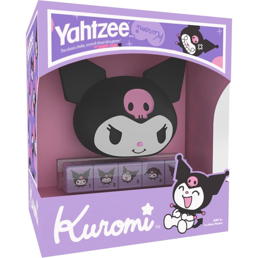 image:imageYAHTZEE Kuromi Collectible Kuromi Head Dice Cup Dice Featuring Her Adorable Range of Emotions Classic Dice Game Based on Hello Kitty amp Friends Character Officially Licensed Game amp Merchandise