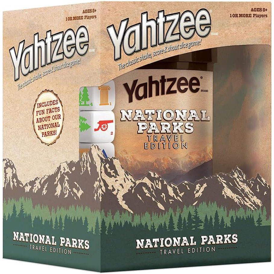 image:imageYAHTZEE National Parks Travel Edition Classic Yahtzee Dice Game with a National Parks Theme Perfect Travel Game for Families Celebrate US National Parks Service