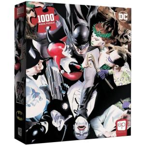 Batman Tango with Evil 1000 Piece Jigsaw Puzzle | Officially Licensed Batman Merchandise | Collectible Puzzle Featuring Joker, Harley Quinn, Poison Ivy, Ridder, and More from The DC Comics Universe