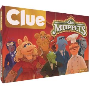 CLUE: The Muppets, Classic Board Game, Solve The Mystery in The Muppet Theater with Kermit, Fozzie, & More, Discover Who, Where, and What Weapon was Used, Officially Licensed The Muppets Merchandise